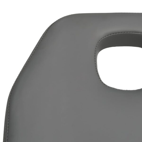 vidaXL Massage Table Grey 180x62x(87-112) cm - Image 6