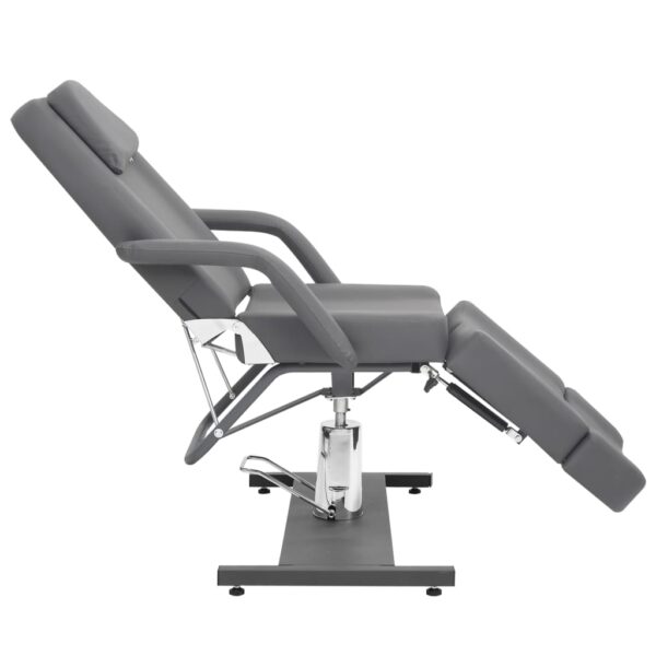 vidaXL Beauty Treatment Chair Faux Leather Grey 180x62x78 cm - Image 3
