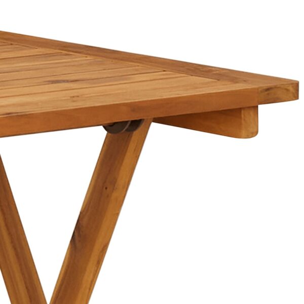 vidaXL 3 Piece Folding Garden Dining Set Solid Acacia Wood - Image 7