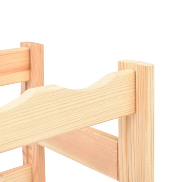 vidaXL Wine Rack for 12 Bottles Solid Wood Pine - Image 5