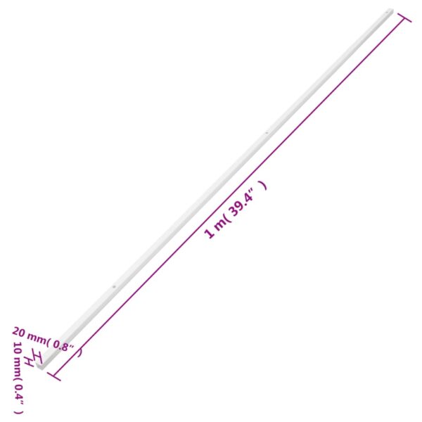 vidaXL Cable Trunking 20x10 mm 30 m PVC - Image 9