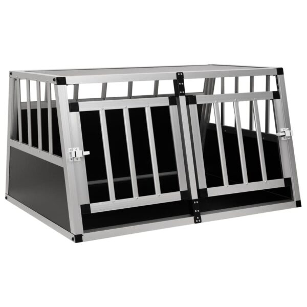 vidaXL Dog Cage with Double Door 89x69x50 cm - Image 1