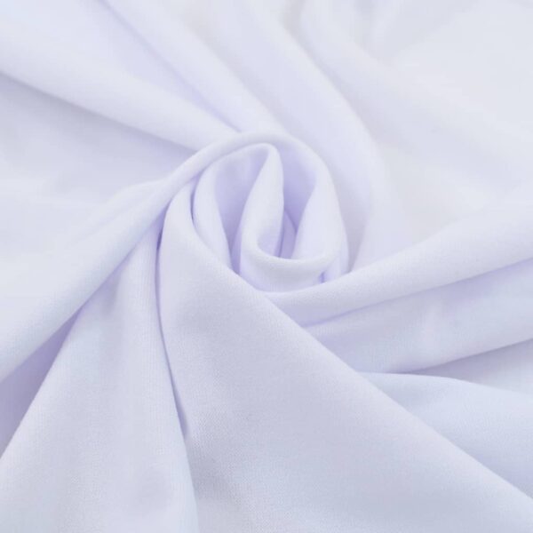 vidaXL 2 pcs Stretch Table Covers with Skirt 183x76x74 cm White - Image 4