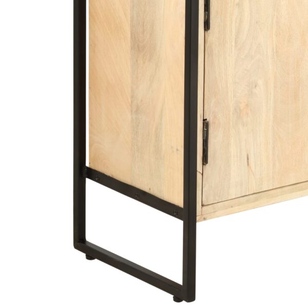 vidaXL 4-Tier Bookcase 124x30x180 cm Solid Mango Wood - Image 9