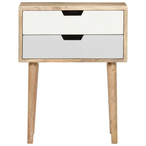 vidaXL Bedside Cabinet 47x35x59 cm Solid Wood Mango - Image 4