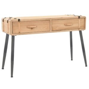 vidaXL Console Table Solid Fir Wood 115x40.5x76 cm