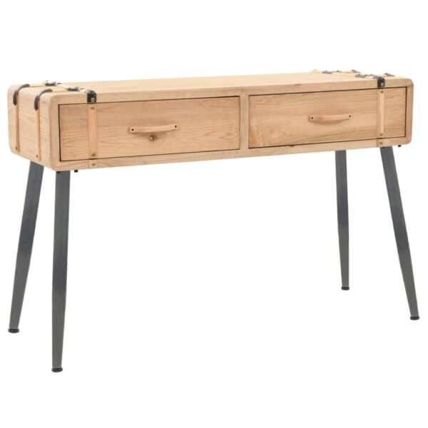 vidaXL Console Table Solid Fir Wood 115x40.5x76 cm - Image 1