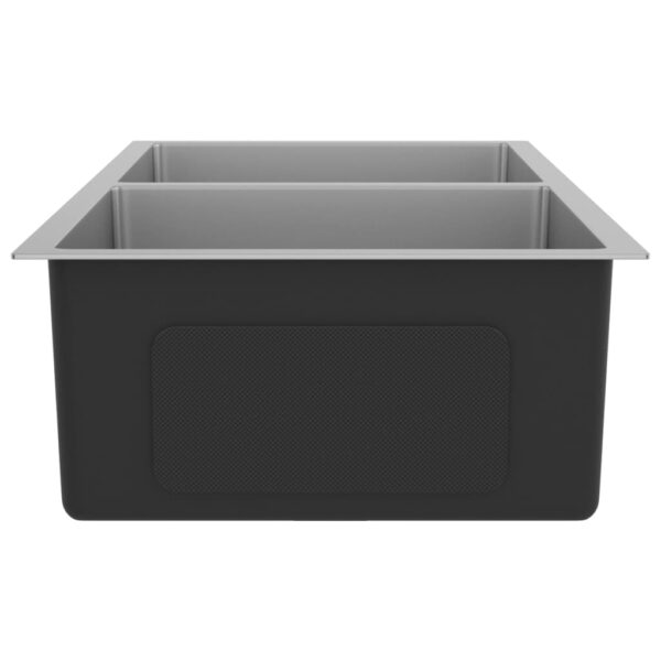 vidaXL Handmade Kitchen Sink Stainless Steel - Image 5