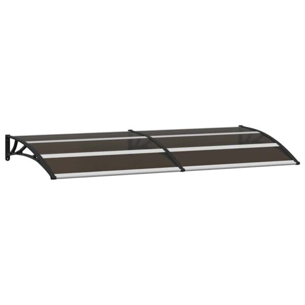 vidaXL Door Canopy Black 200x75 cm PC - Image 2