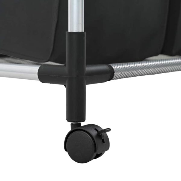 Laundry sorter with 4 bags black grey - Image 9