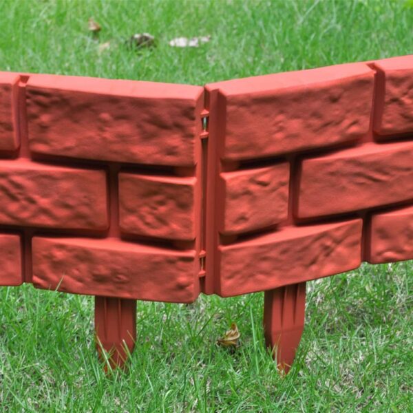 vidaXL Lawn Divider with Brick Design 11 pcs - Image 9