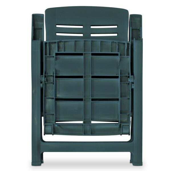 vidaXL 3 Piece Bistro Set Plastic Green - Image 7