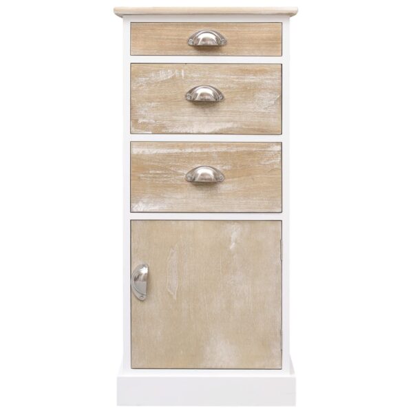 vidaXL Side Cabinet 38x28x86 cm Paulownia Wood - Image 2