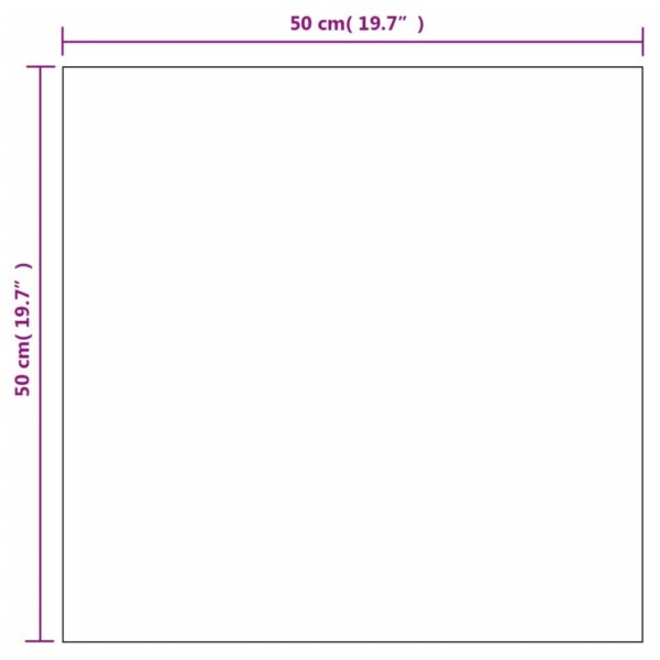 vidaXL Wall Mirrors 2 pcs 50x50 cm Square Glass - Image 6