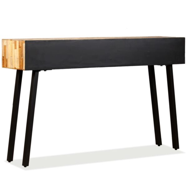 vidaXL Console Table 120x30x76 cm Solid Reclaimed Teak - Image 5