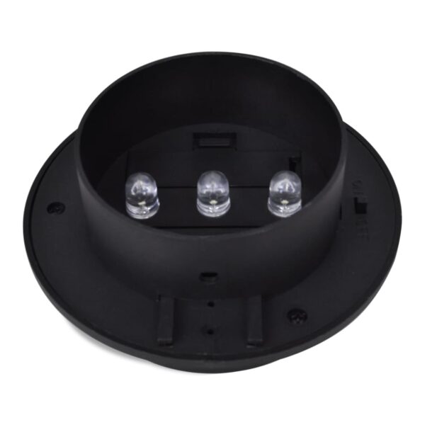 vidaXL Outdoor Solar Fence Lamps 12 pcs LED Black - Image 5