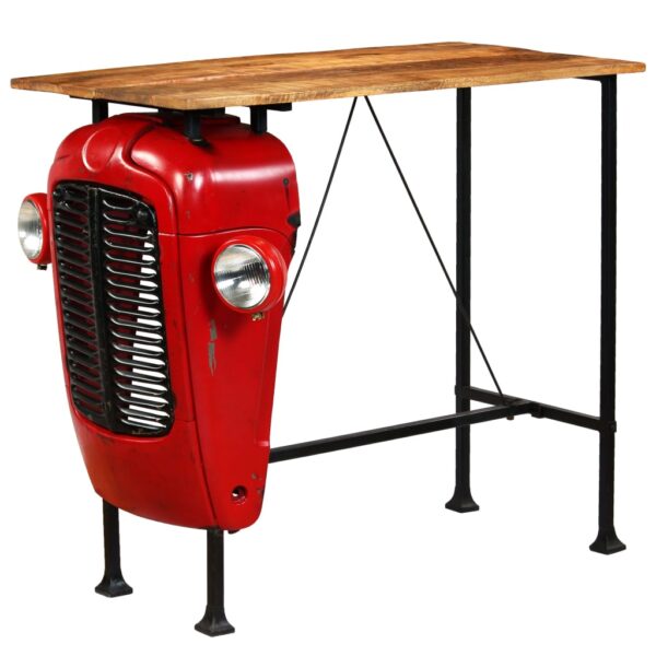 vidaXL Bar Set 5 Piece Solid Mango Wood 120x60x107 cm - Image 3