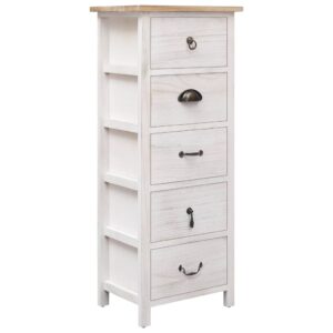 vidaXL Side Cabinet 35x25x87 cm Paulownia Wood