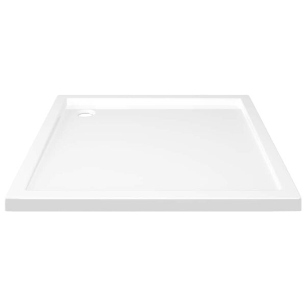 vidaXL Square ABS Shower Base Tray White 80x80 cm - Image 4