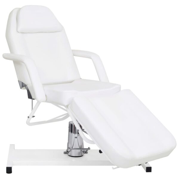 vidaXL Massage Table White 180x62x(87-112) cm - Image 1