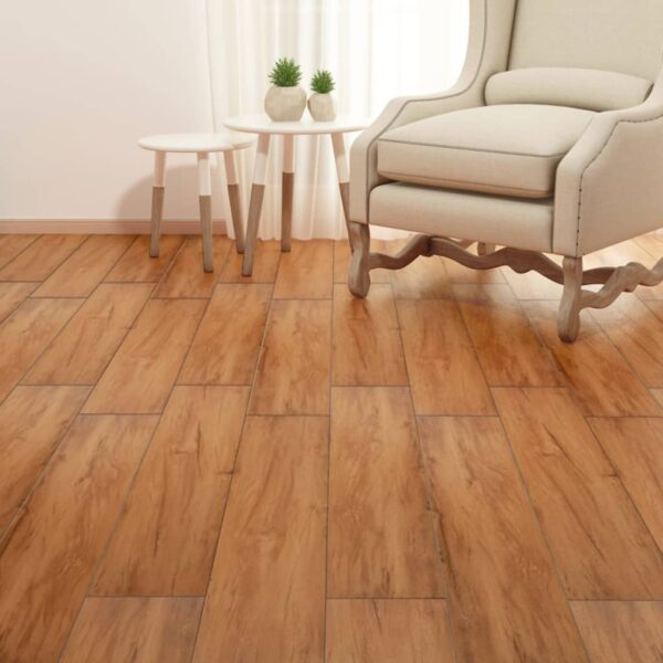 vidaXL Non Self-adhesive PVC Flooring Planks 5.26 m² 2 mm Elm Nature - Image 4