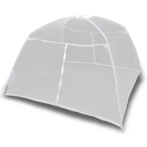 vidaXL Camping Tent 200x180x150 cm Fiberglass White - Image 1