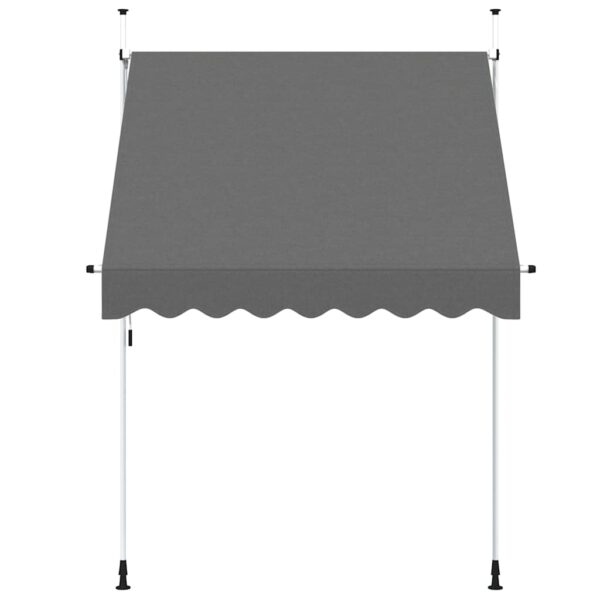 vidaXL Manual Retractable Awning 200 cm Anthracite - Image 3