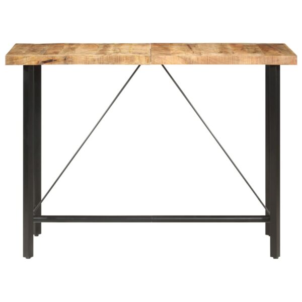 vidaXL Bar table 150x70x107 cm Rough Mango Wood - Image 2