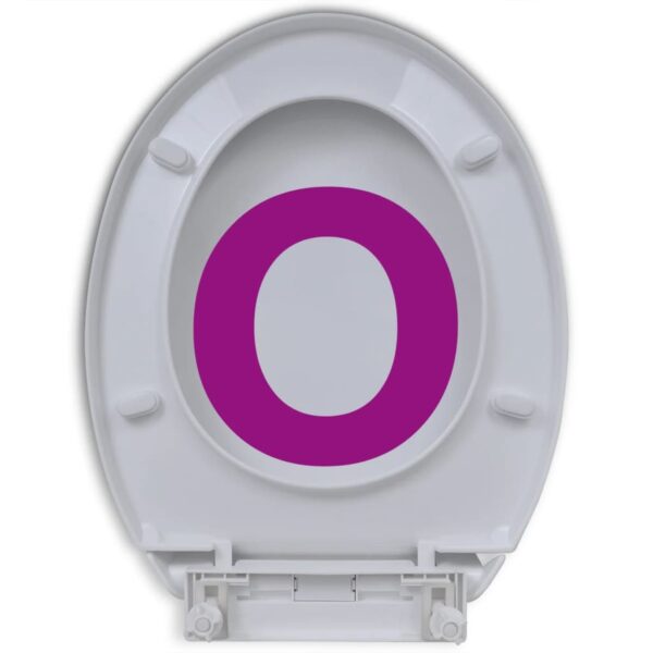 vidaXL Toilet Seats with Soft Close Lids 2 pcs Plastic White - Image 7