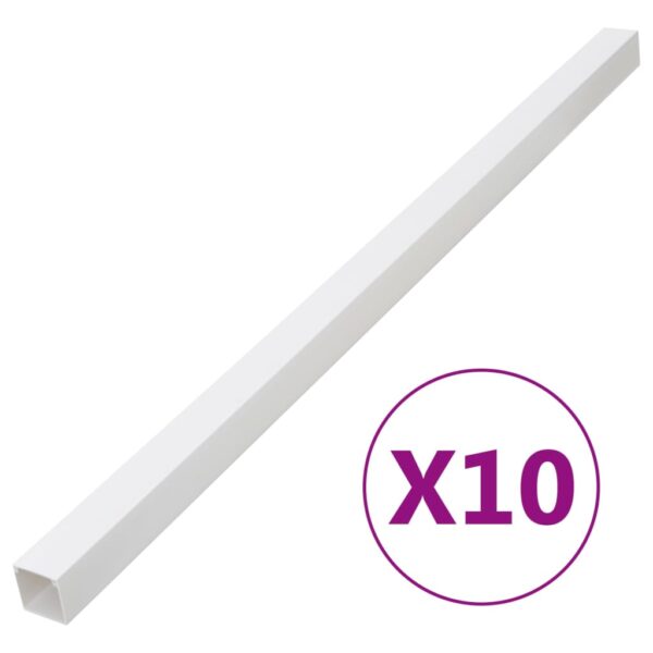 vidaXL Cable Trunking 100x60 mm 10 m PVC - Image 1