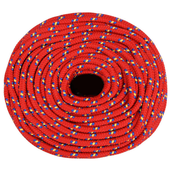 vidaXL Boat Rope Red 10 mm 25 m Polypropylene - Image 3