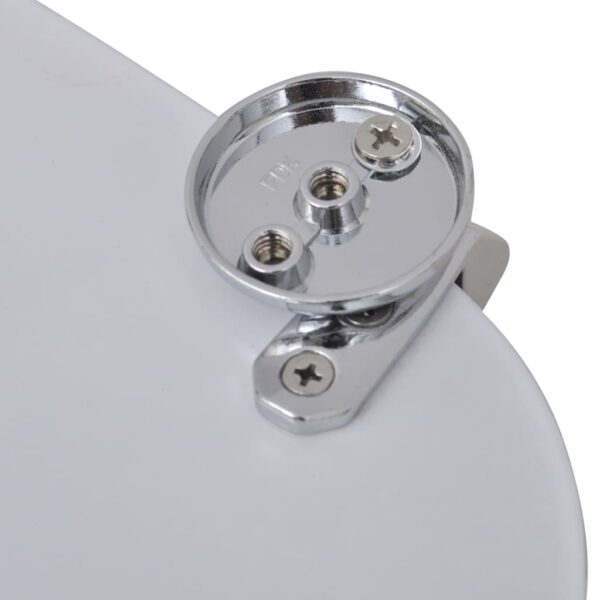 vidaXL Toilet Seats with Hard Close Lids MDF Pebbles - Image 8