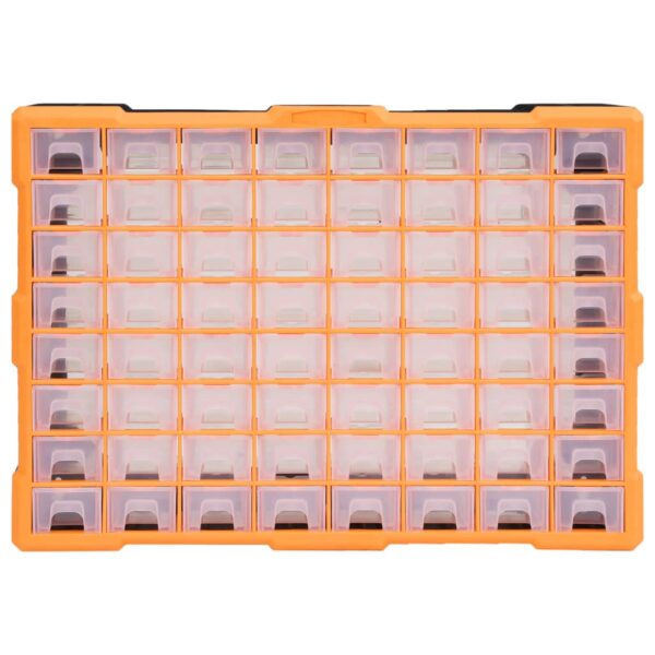 vidaXL Multi-drawer Organiser with 64 Drawers 52x16x37.5 cm - Image 2
