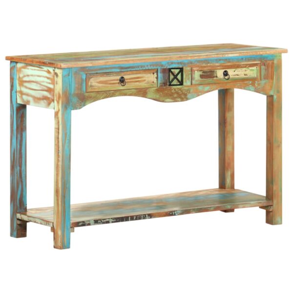 vidaXL Console Table 120x40x75 cm Solid Reclaimed Wood - Image 11