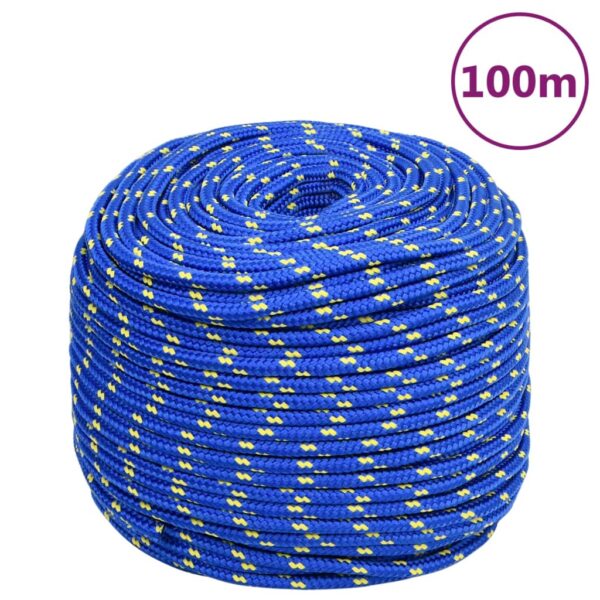 vidaXL Boat Rope Blue 10 mm 100 m Polypropylene - Image 1