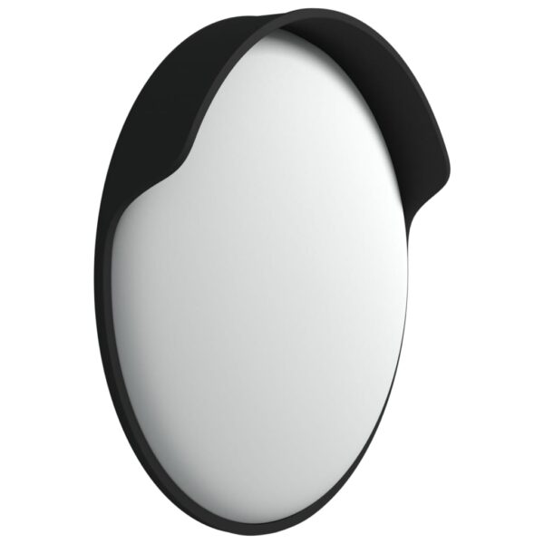 vidaXL Outdoor Convex Traffic Mirror Black Ø60 cm Polycarbonate - Image 4