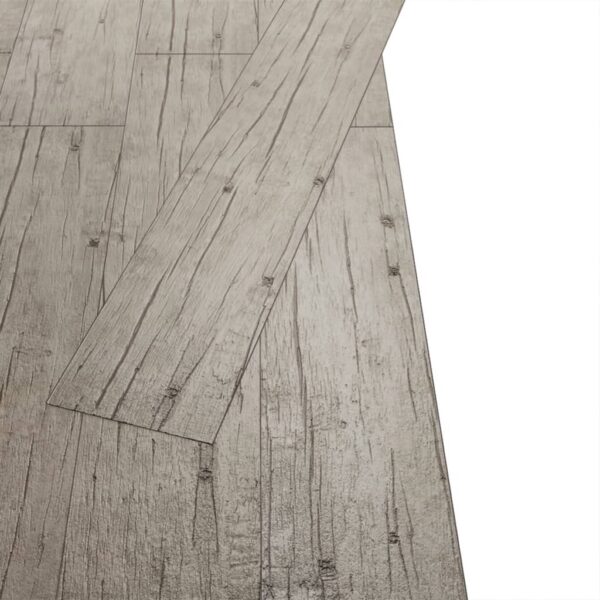 vidaXL Non Self-adhesive PVC Flooring Planks 5.26 m² 2 mm Oak Washed - Image 3