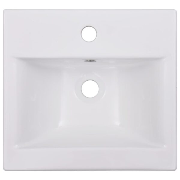 vidaXL Built-in Basin 42x39x18 cm Ceramic White - Image 4