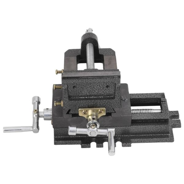 vidaXL Manually Operated Cross Slide Drill Press Vice 78 mm - Image 4