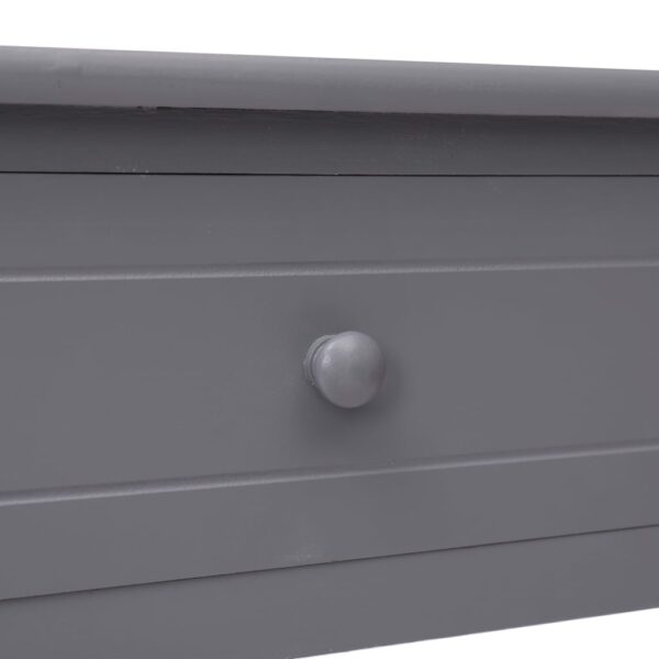 vidaXL Console Table Grey 90x30x77 cm Wood - Image 8
