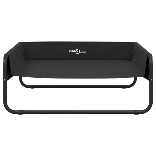 vidaXL Elevated Dog Bed Anthracite Oxford Fabric and Steel - Image 5