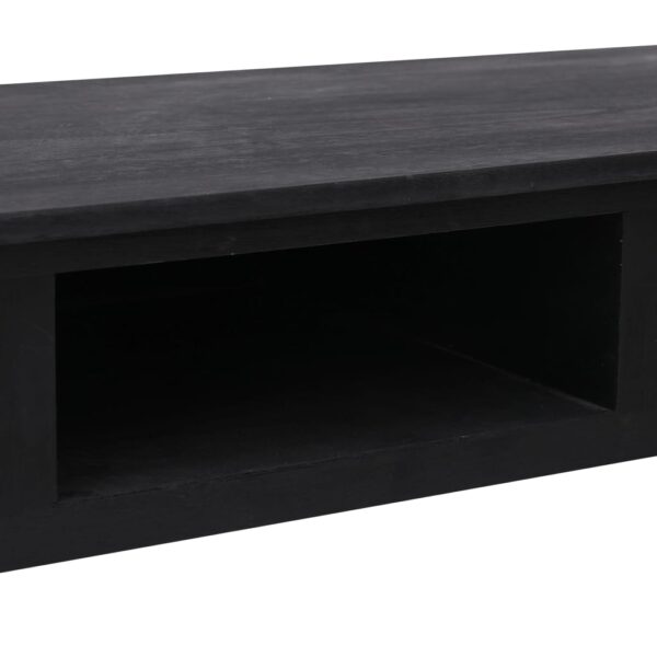 vidaXL Console Table Black 110x45x76 cm Wood - Image 9