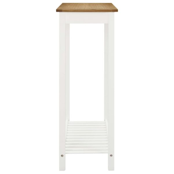 vidaXL Bar table 100x40x110 cm Solid Oak Wood - Image 4