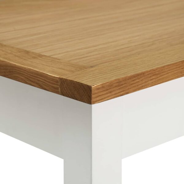 vidaXL Bar table 100x40x110 cm Solid Oak Wood - Image 6
