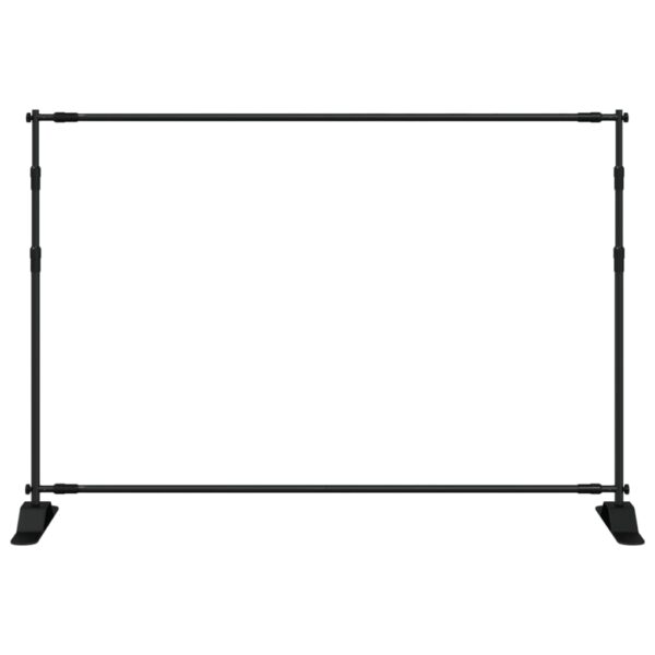 vidaXL Backdrop Stand Black 305x243 cm Steel - Image 3