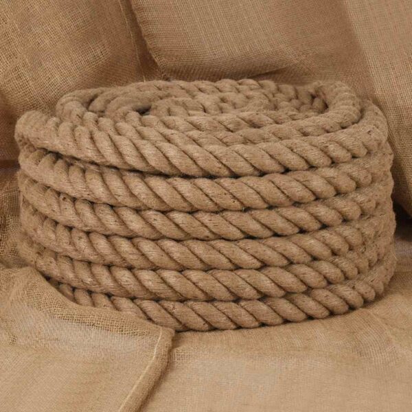 vidaXL Jute Rope 10 m Long 40 mm Thick - Image 1