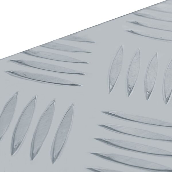 vidaXL Aluminium Box 110.5x38.5x40 cm Silver - Image 5