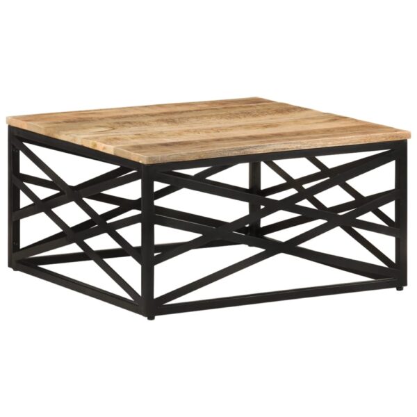 vidaXL Coffee Table 68x68x35 cm Solid Mango Wood - Image 10