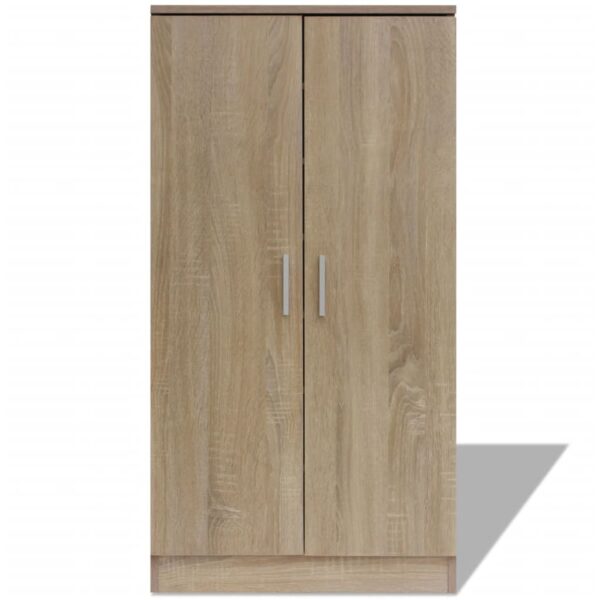 vidaXL Shoe Cabinet 7 Shelves Oak - Image 4