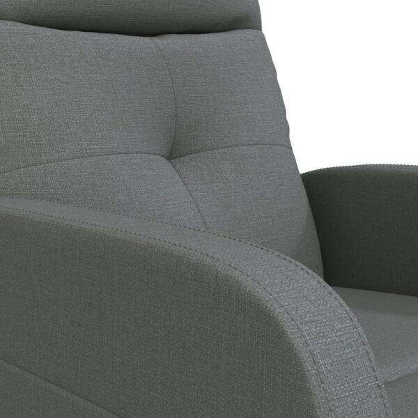 vidaXL Massage Chair Dark Grey Fabric - Image 8